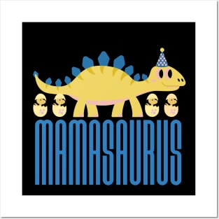 Mamasaurus and her Babies Posters and Art